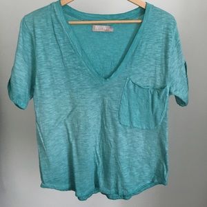 NEW Nation LTD washed turquoise blue t-shirt